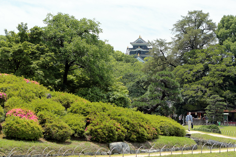 岡山後楽園　岡山城