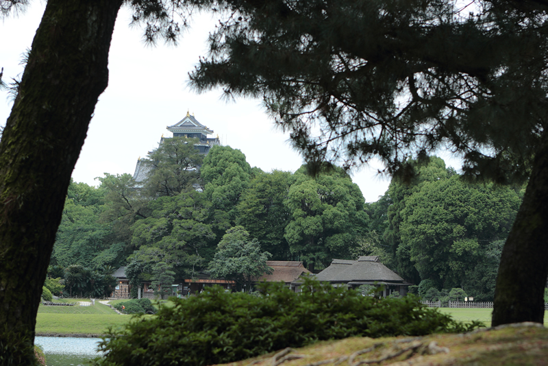 岡山後楽園　岡山城