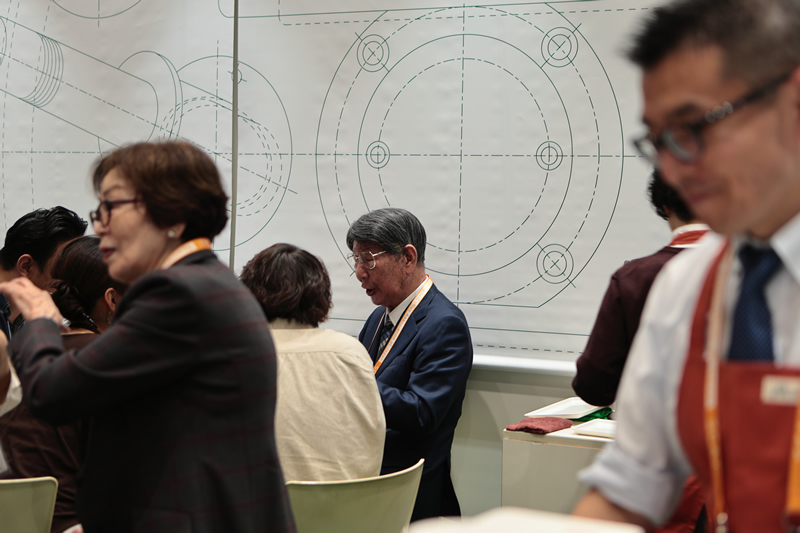バッハの田口社長 SCAJカンファレンスでの交流風景