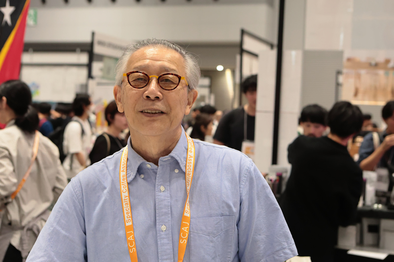 ホリグチコーヒーの堀口さん SCAJカンファレンスでの交流風景